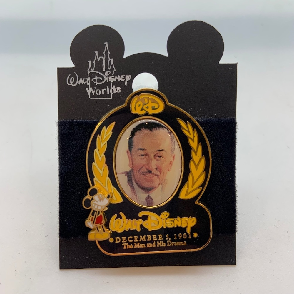 Disney Parks WDW Walt Disney The Man and His Dreams 1901 Mickey Mouse Pin